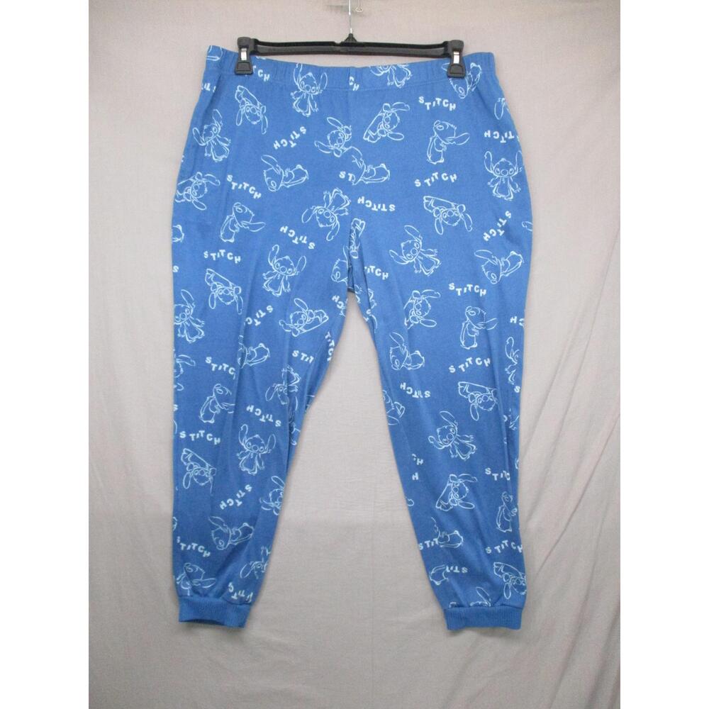 Disney Lilo &‎ Stitch Pajama Pants Loose Fit Blue Women Size | XL